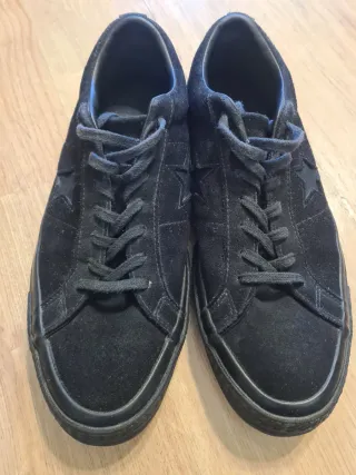 Zapatillas Converse Negras Suede