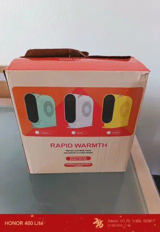 Calentador eléctrico de escritorio