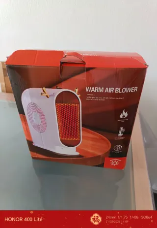 Calentador eléctrico de escritorio