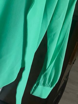 Vestido fiesta verde talla única