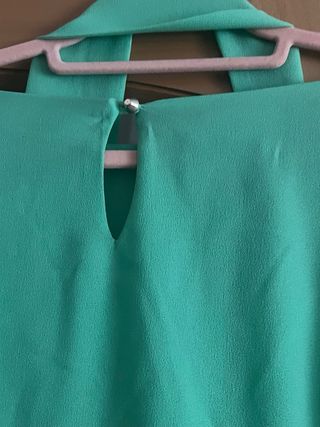 Vestido fiesta verde talla única