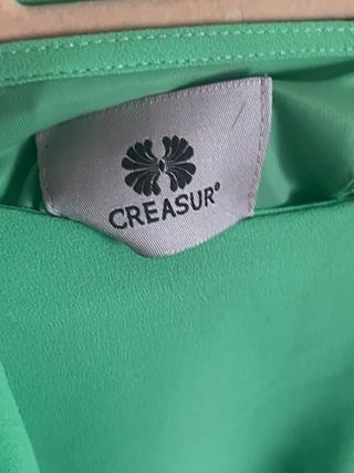 Vestido fiesta verde talla única