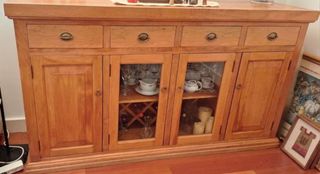 Aparador Lenga 4 Cajones Botellero