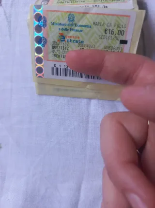 Marca da bollo da €16,00