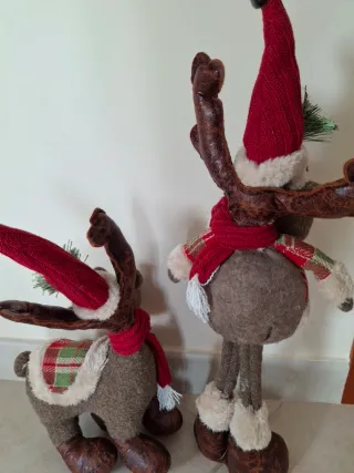 Renne natalizie in tessuto