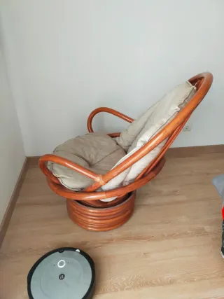 Sillón Bambú Giratorio y Balancín