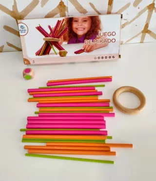 Juego de Mikado de madera