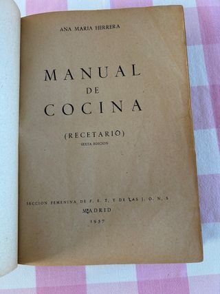 Libro de cocina vintag