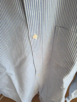 Camisa Zara Rayas Azul Talla XL