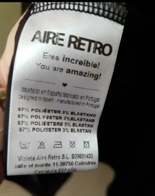 Vestido Aire Retro Negro