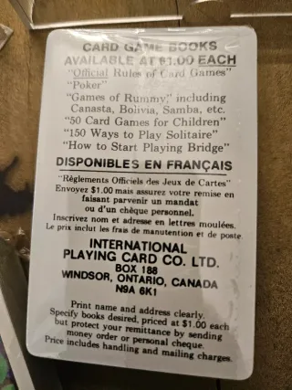 Carte da Gioco Vintage Gold Crest Rose