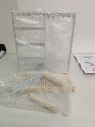 Organizador Joyas Madera y Metal Blanco