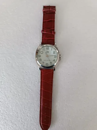 Reloj Dovenco&Stefano Rojo y Plateado