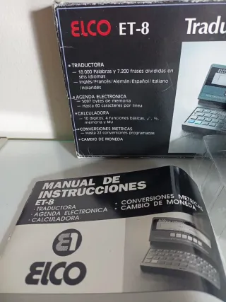 Traductor Electrónico ELCO ET-8 6 Idiomas