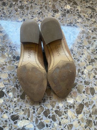Botines Zarto Beige/Marrón Puntiagudos