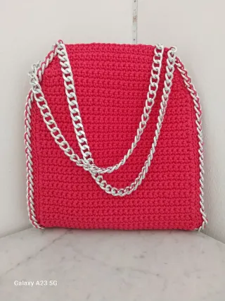 Borsa tracolla fucsia Farabella