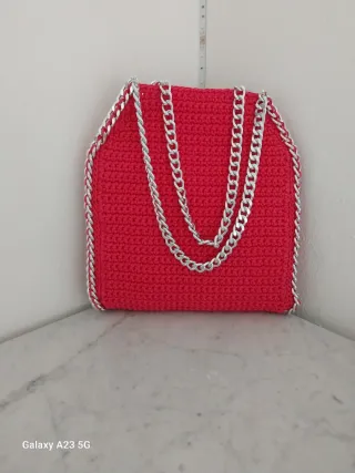 Borsa tracolla fucsia Farabella