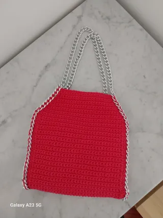 Borsa tracolla fucsia Farabella