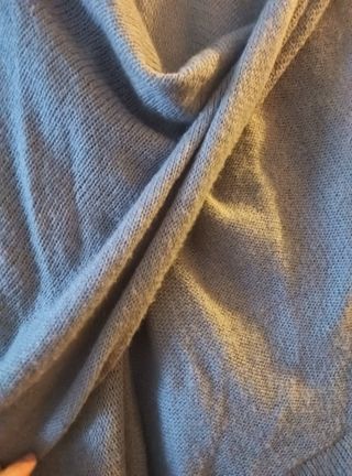 Jersey gris cruzado amplio talla única