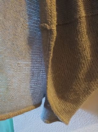 Jersey gris cruzado amplio talla única