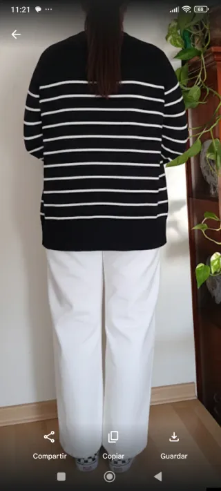 Chaqueta de punto Zara rayas