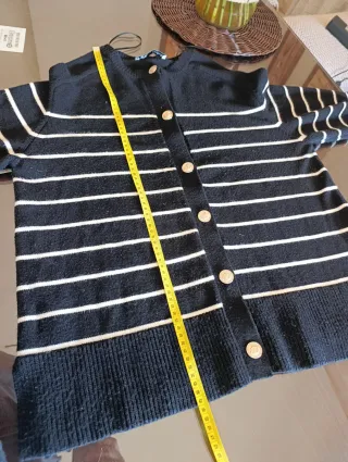 Chaqueta de punto Zara rayas