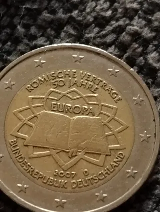 Moneda Conmemorativa Tratado de Roma 2007