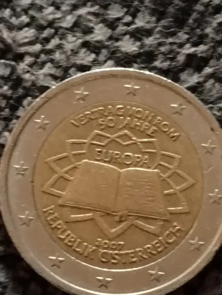 Moneda Conmemorativa Tratado de Roma 2007