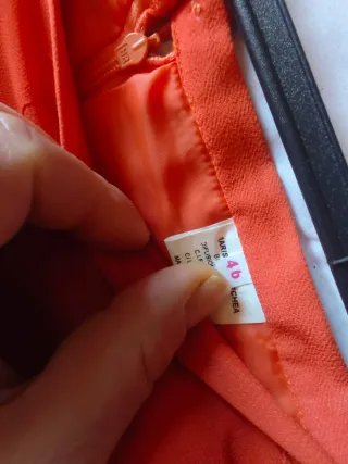 Conjunto Vestido Naranja Talla 46