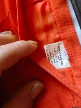 Conjunto Vestido Naranja Talla 46