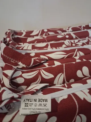 Set 6 Cuscini Sedia 40x40 con zip e lacci