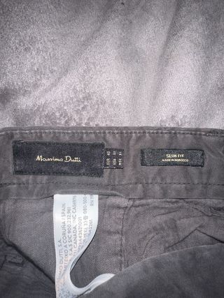 Pantalón Massimo Dutti Gris Talla 40
