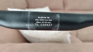 Manillar PRO PLT ERGO 420 mm. Aluminio Carretera