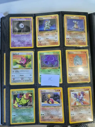 Colección Cartas Pokémon: Unown, Machop, Cubone