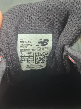 Zapatillas New Balance T410 Negro/Rojo