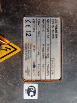 2 Bomba de agua ESPA