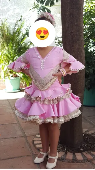 Vestido de flamenca para niña talla 4