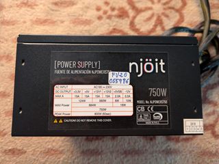 Fuente de Alimentación NJöit 750W