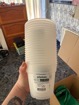 Confezione da 20 Vasi Trasparenti 11cm