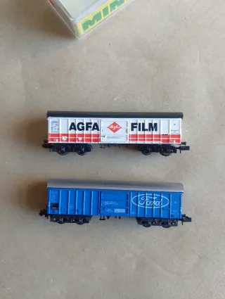 Lote 2 vagones MINITRIX