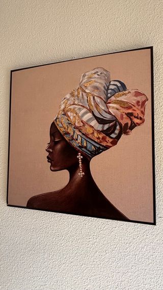2 Quadri su Tela Donna Africana 60x60