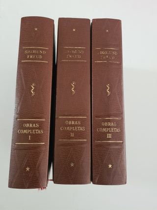 3 Tomos Obras completas de Sigmund Freud.