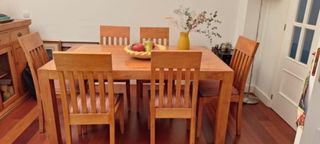 Mesa de Lenga con 6 Sillas