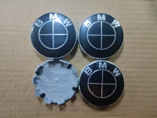 Tapabujes BMW full negro 68mm centro rueda llanta