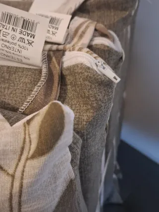 Set 6 Cuscini Sedia 40x40 Beige/Marrone