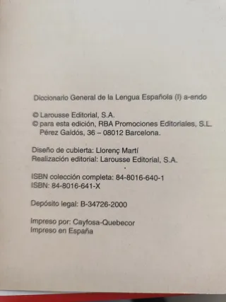 Diccionario General de la Lengua Española I, II...