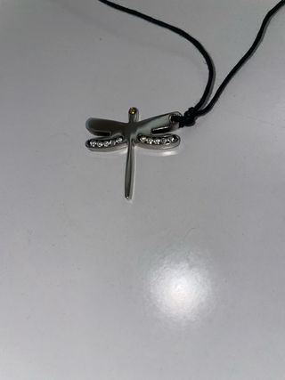 Collana libellula con strass