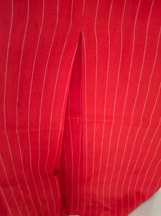 Completo gessato rosso vintage pari al nuovo