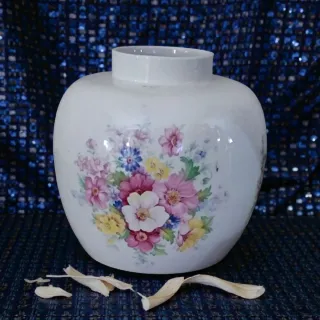 Jarrón Porcelana James Kent Flores