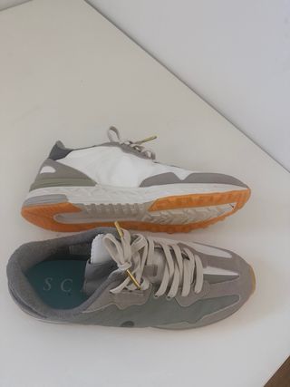 Zapatillas Scalpers Naranja y Blanco